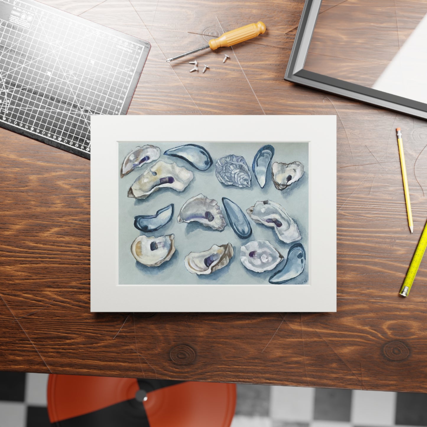 NNB- Oyster and Mussel Shell Fine Art Print