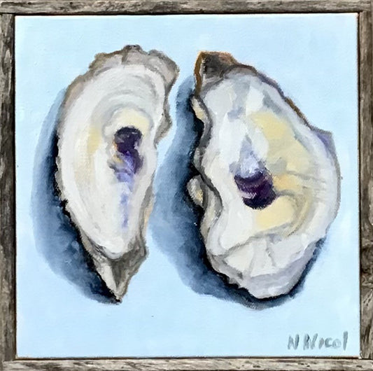 Just Oysters - Pair of Wild Oyster Shells