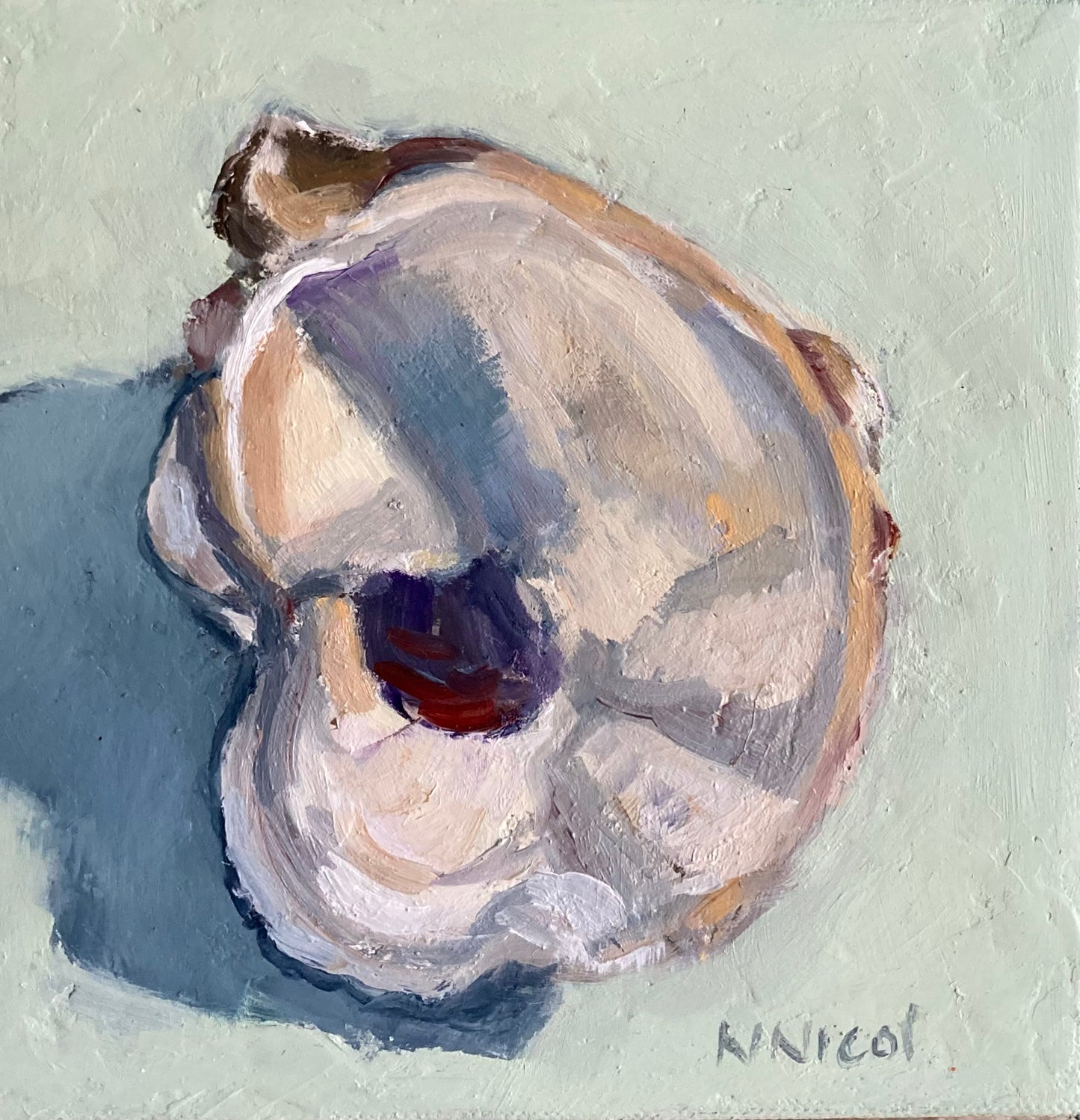 Just Oysters - Single Wild Oyster Shell - celadon