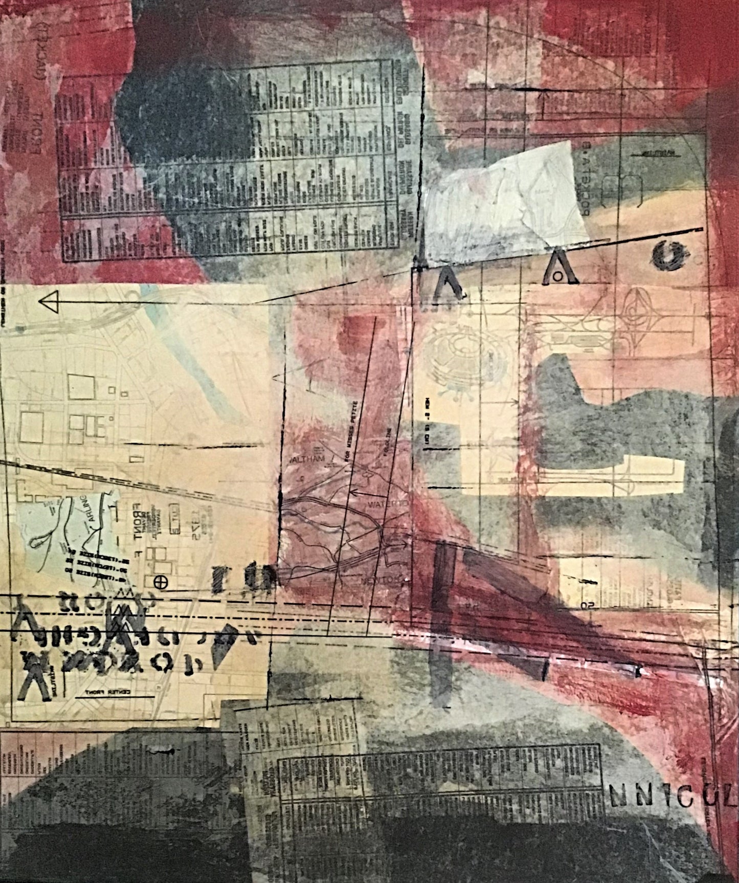 Abstract - Red Map