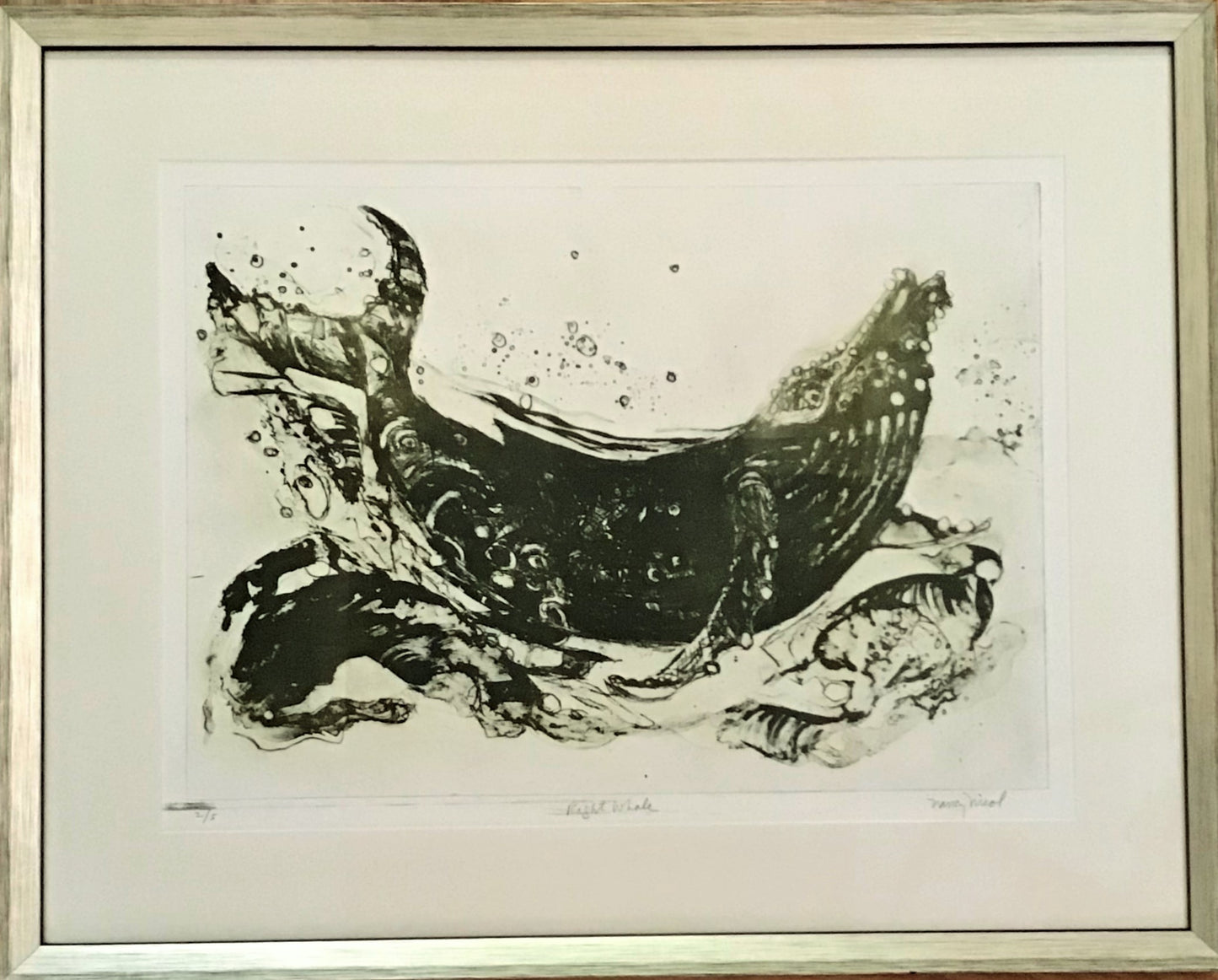Lithograph - Atlantic Right Whale