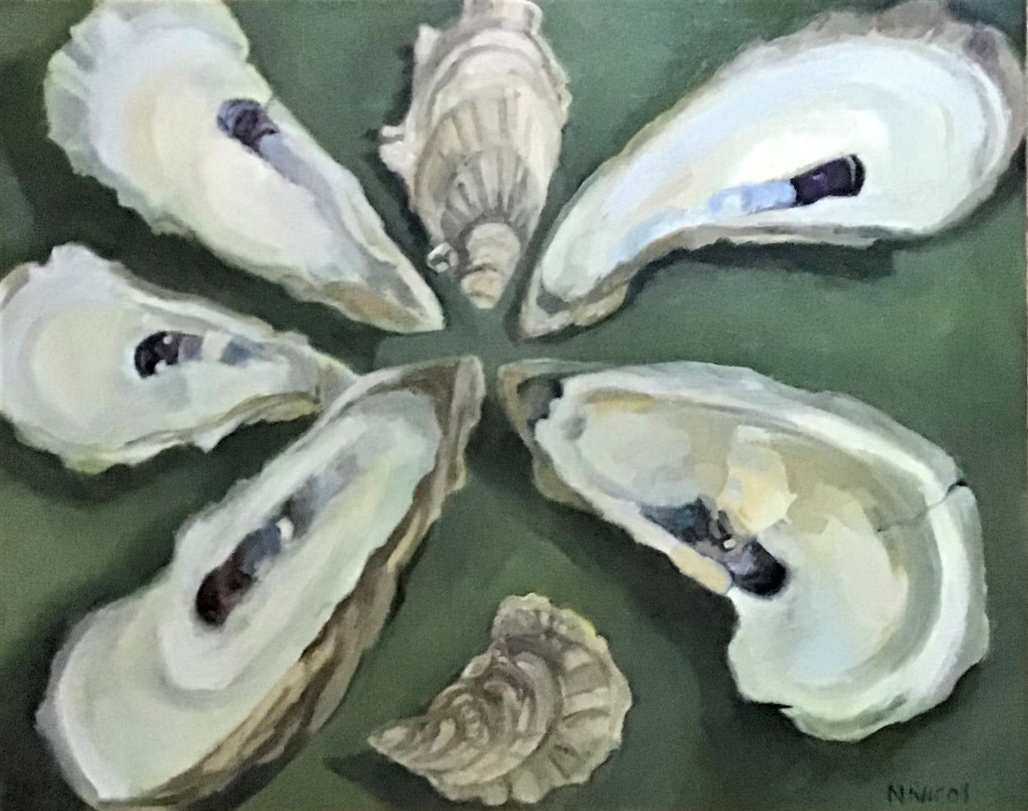 Just Oysters - Seven Oyster Shells