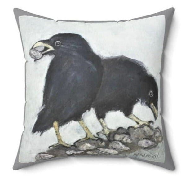 NNB - Crow Design Square Pillow