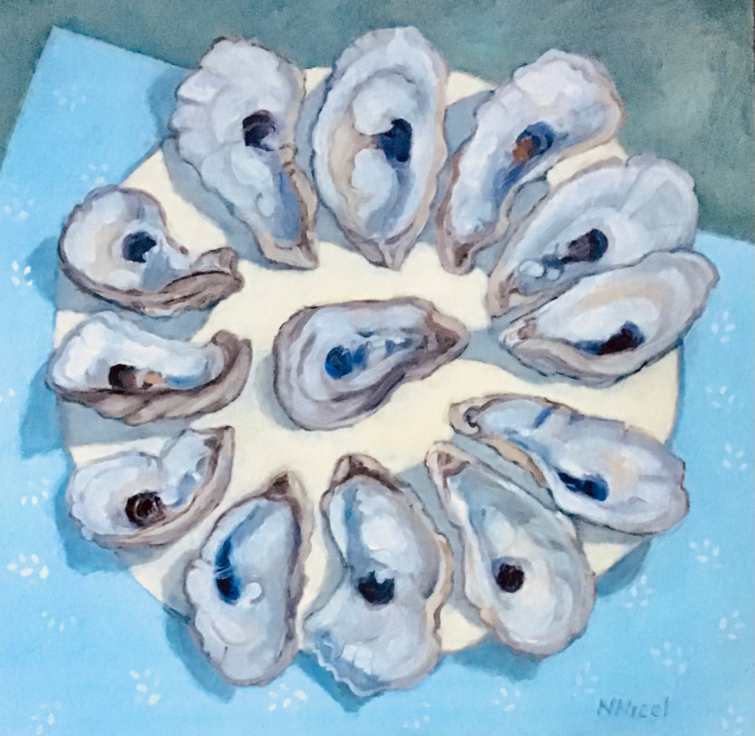 Baker's Dozen, oil on 20 x 20 canvas