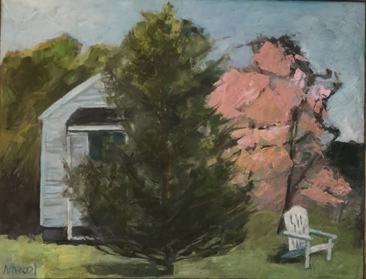 Cape Cod painting show at Wellfleet Library July, 2016.