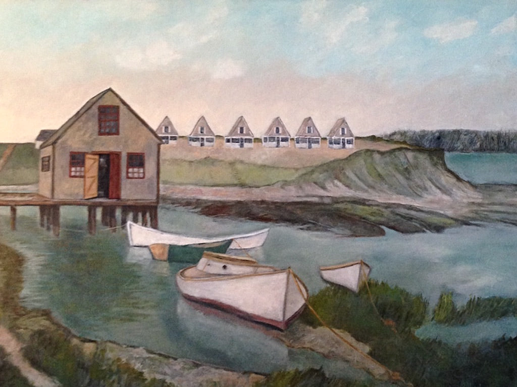 [Art Commission] Wellfleet Oyster Shack and Boatyard C. 1900
