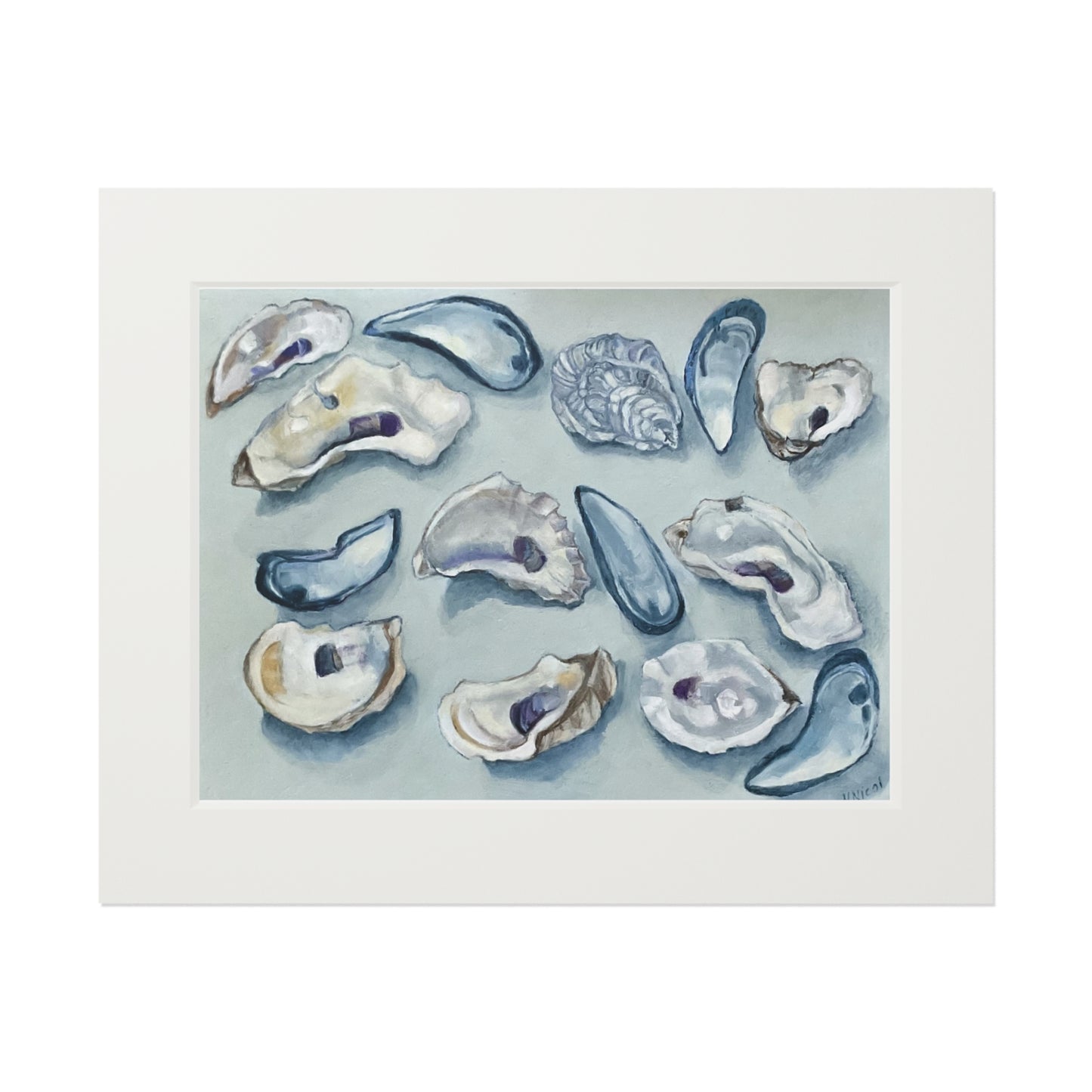 NNB- Oyster and Mussel Shell Fine Art Print