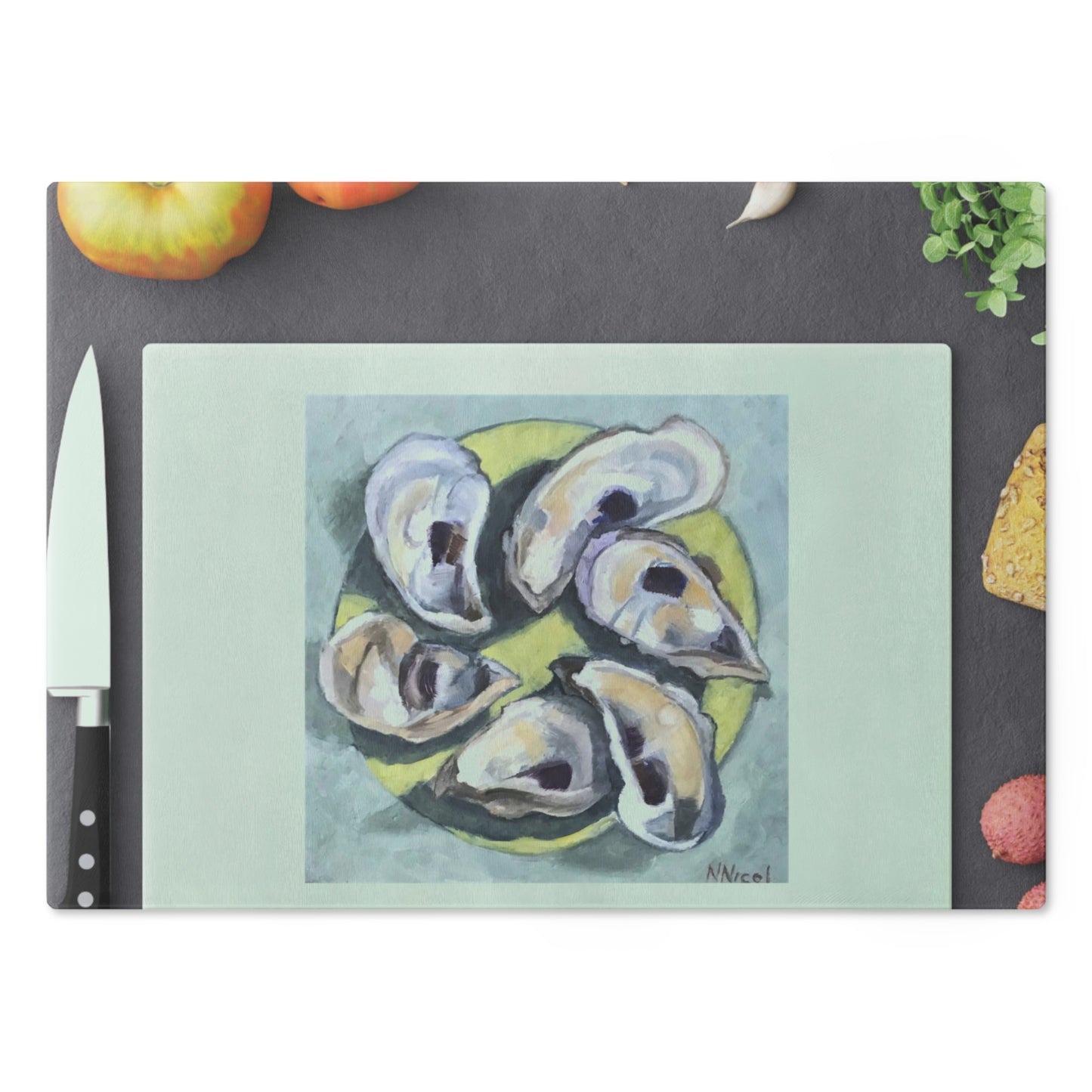 NN Boutique - Wellfleet Oyster Shells Cutting Board