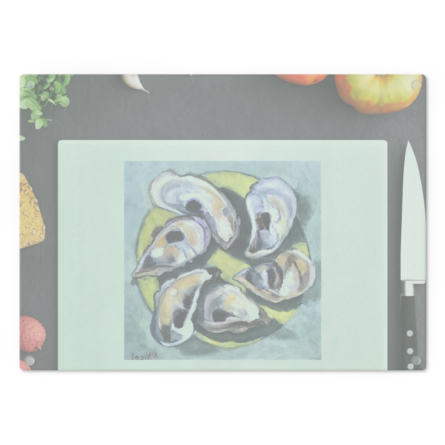 NN Boutique - Wellfleet Oyster Shells Cutting Board