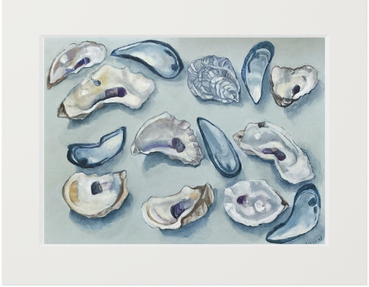 NNB- Oyster and Mussel Shell Fine Art Print