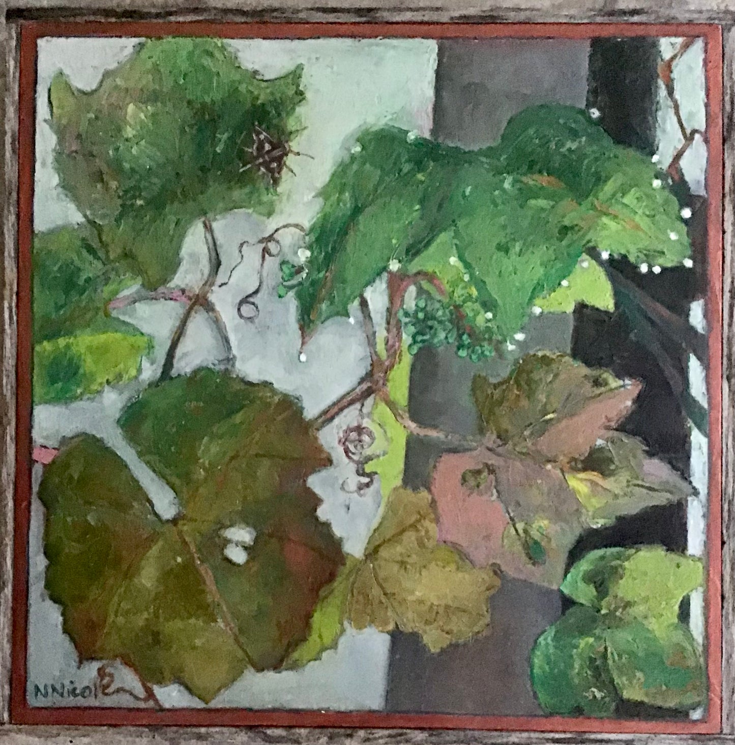 Paintings - Concord Grape Vine