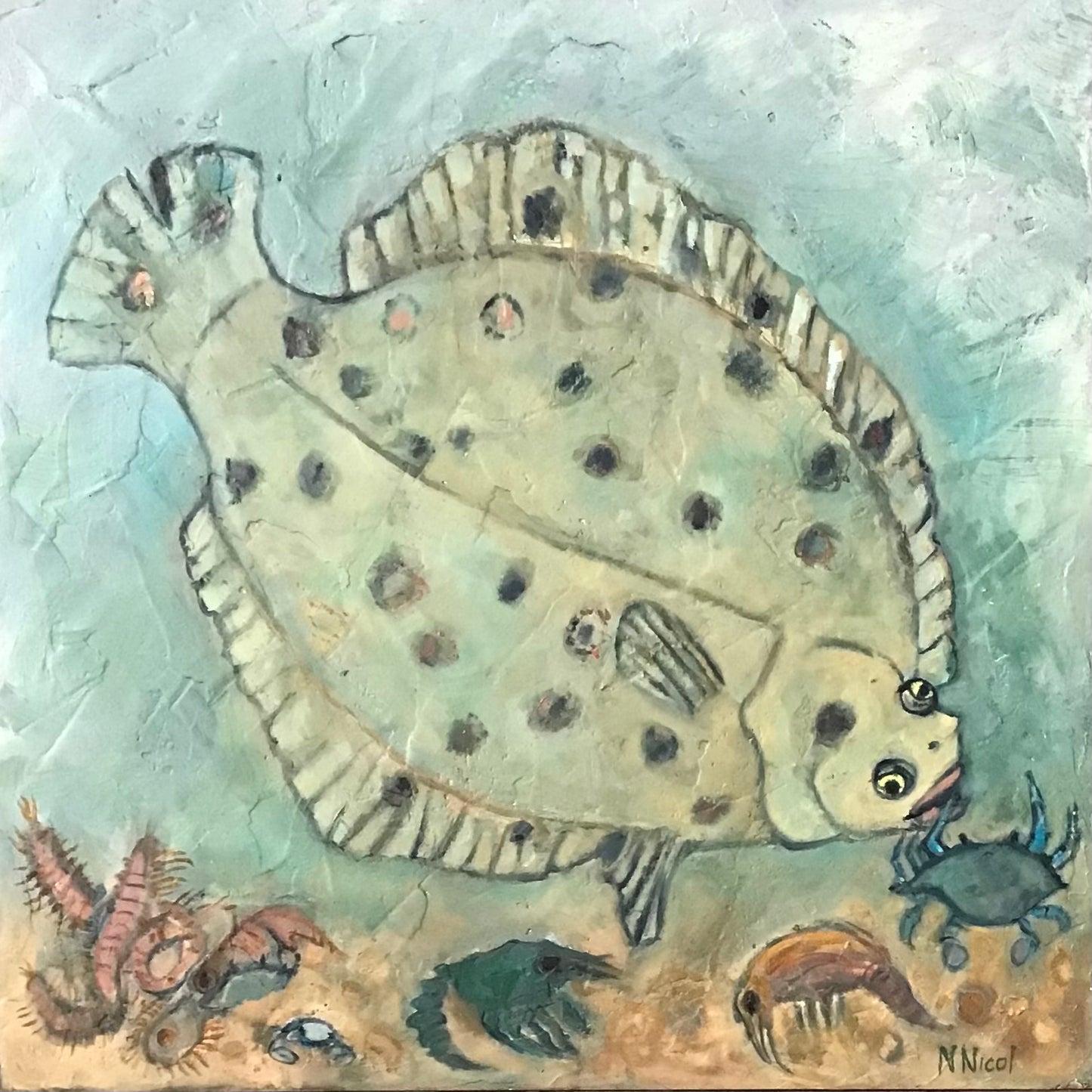 Painting - Adult Bottom Feeder