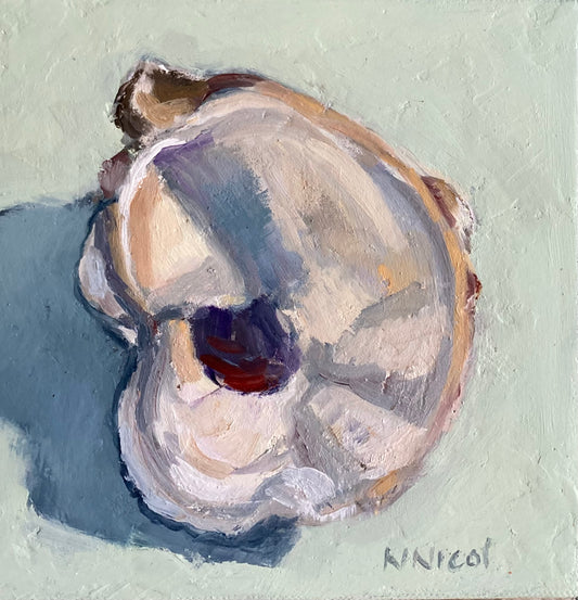 Just Oysters - Single Wild Oyster Shell  - celadon