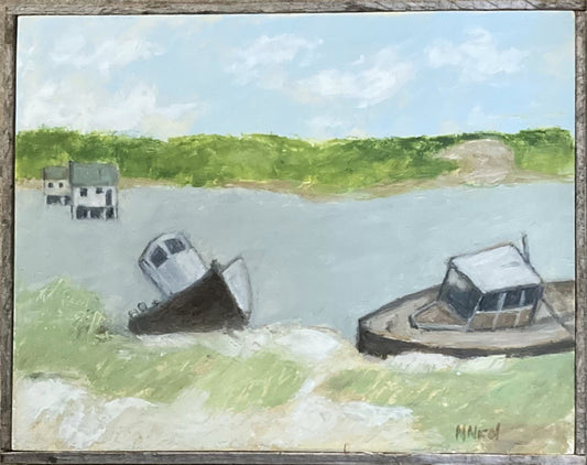 Painting - Derelicts - Gone but not Forgot