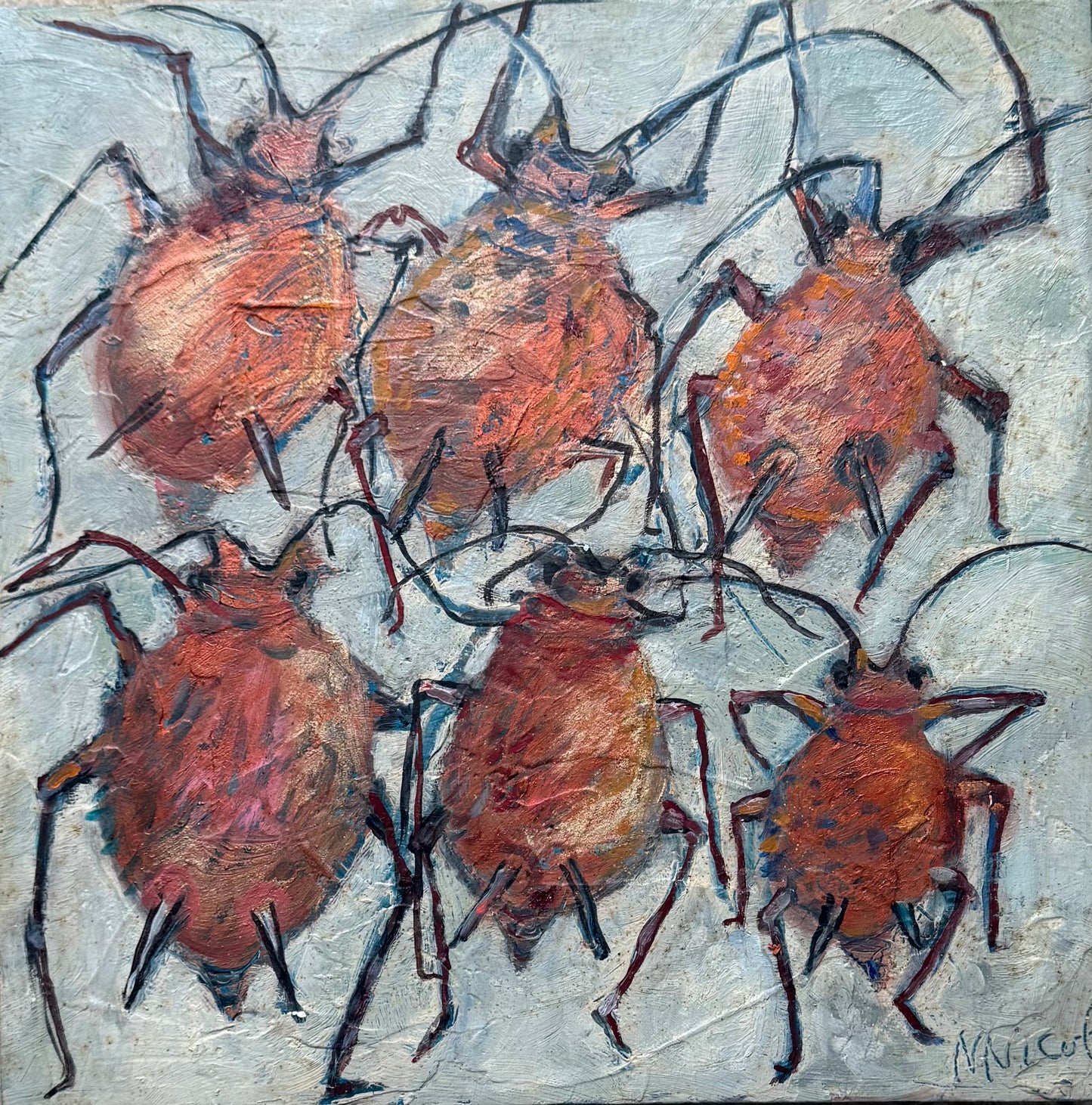Paintings - Dancing Aphids