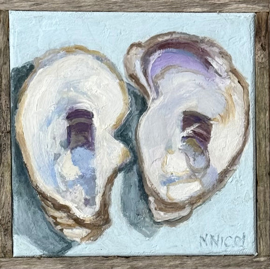 Painting - Wellfleet Oyster Shells Pair