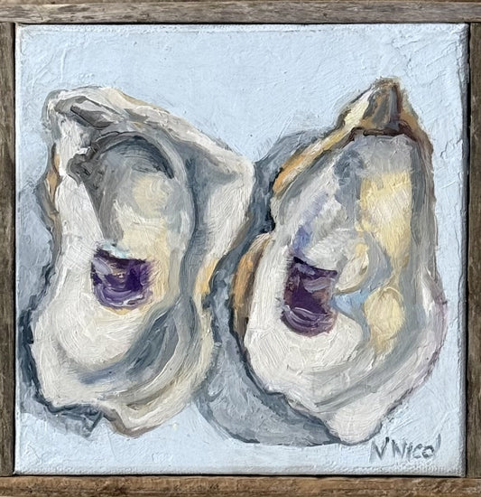 Painting - Wellfleet Oyster Shells Pair