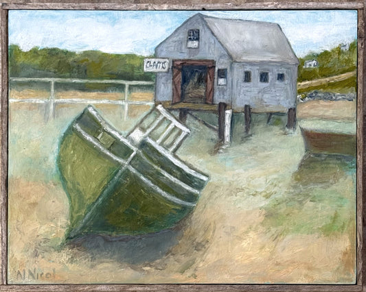 Painting - Captain Higgins' Boat Yard