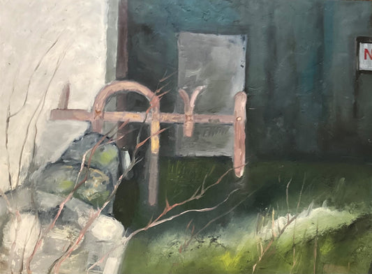 Paintings - Pink Gate/Red N